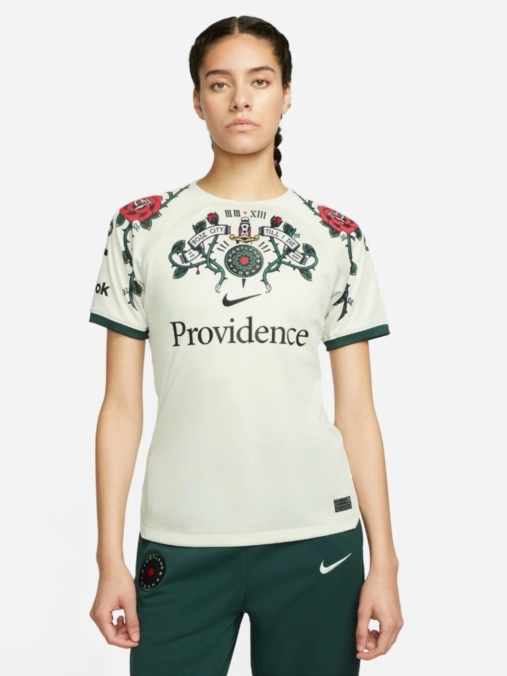 NWT women's medium Nike Portland Thorns Providence Soccer Jersey DR3999-073 NWSL